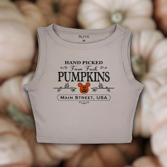 Discover Main Street Pumpkins Crop Tank | Disney Shirt | Fall | Halloween