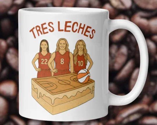 Discover Tres Leches Mug - Funny Cunningham Clark Hull Indiana Basketball Coffee Mug