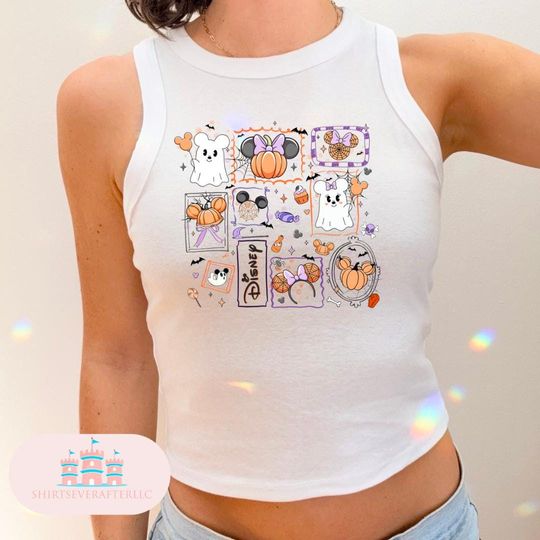 Discover Disney Fall Cropped Tank, Magic kingdom Cropped Tee, Magic Kingdom Shirts, Womens cropped shirt