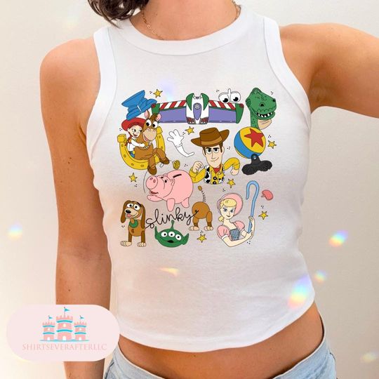 Discover Toy Story Cropped Tank, Magic kingdom Cropped Tee, Magic Kingdom Shirts, Womens cropped shirt
