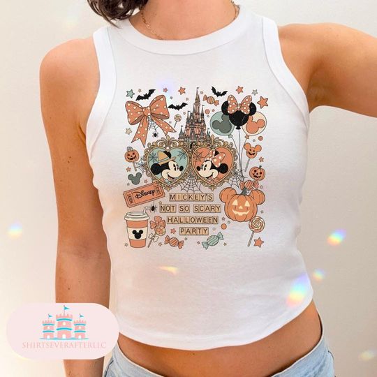 Disney Fall Cropped Tank, Magic kingdom Cropped Tee, Magic Kingdom Shirts, Womens cropped shirt