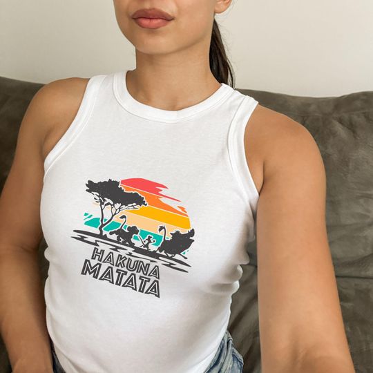 Discover Lion King Crop Tank Top, Animal Kingdom Cropped Tank Top, Summer Safari Shirts, Womens Fitted Tank Top, Retro Disney Tank Top, Mickey & Co