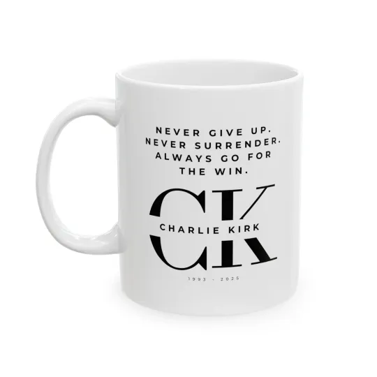 Discover Charlie Kirk Inspirational Ceramic Mug – Coffee Mug for Home & Kitchen