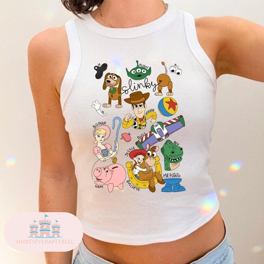 Discover Toy Story Cropped Tank, Magic kingdom Cropped Tee, Magic Kingdom Shirts, Womens cropped shirt