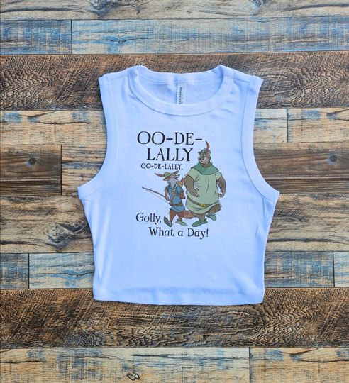 Discover What a Day Baby Tee, Robin oo-de-lally Crop, Funny kids movie RH Tank, Retro Hood print tank, Classic Disney Crop Tank, Cute Fox Womens