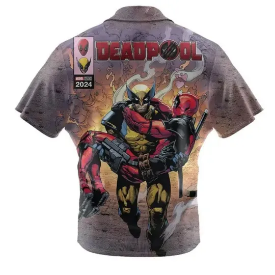 Discover Marvels Deadpool And Wolverine Are Frends Hawaiian Shirt