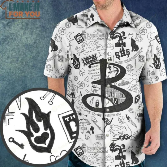 Discover Buffy The Vampire Slayer Pattern Hawaiian Shirt