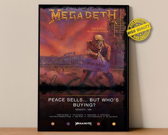 Megadeth Poster | Peace Sells... but Who's Buying? Poster | Album Poster Prints