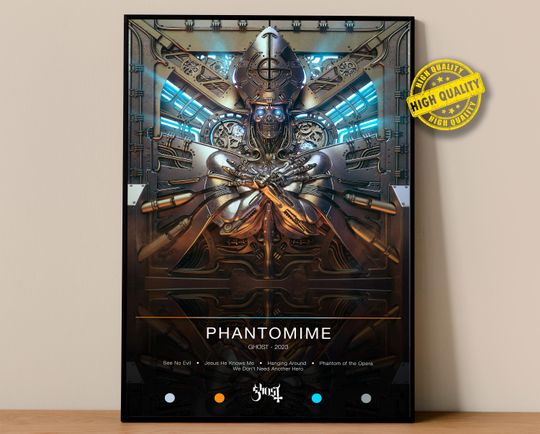 Discover Ghost Poster | Phantomime Poster | Album Poster Prints | Wall Decor Posters | Album Cover | Metal Music Poster