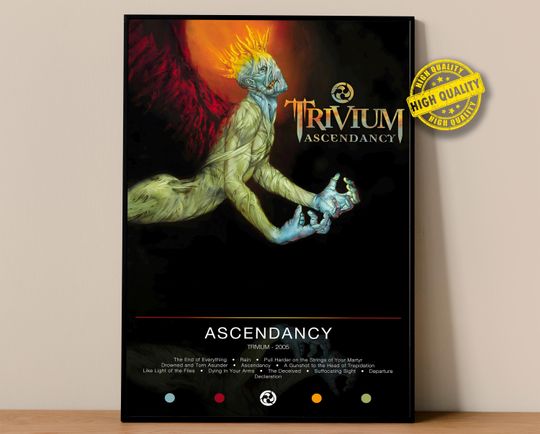 Discover Trivium Poster | Ascendancy Poster | Album Poster Prints | Wall Decor Posters | Album Cover | Metal Music Poster