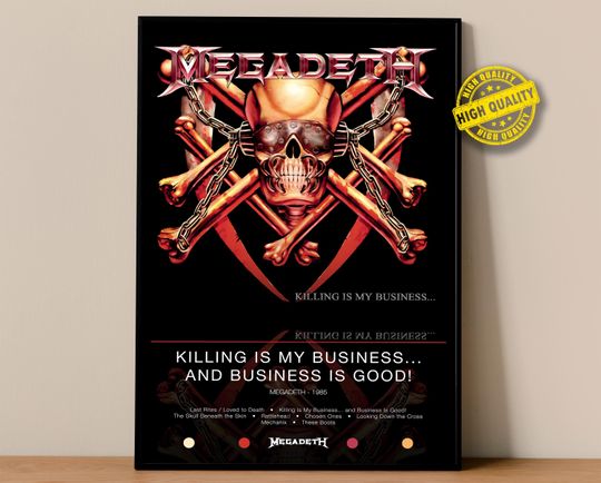 Megadeth Poster | Killing Is My Business... and Business Is Good! Poster