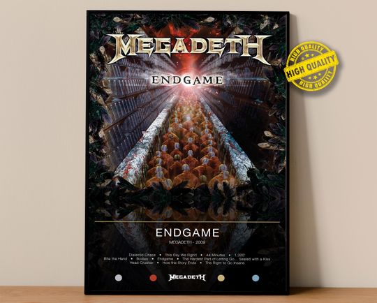 Megadeth Poster | Endgame Poster | Album Poster Prints