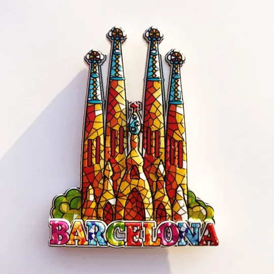 Spain Barcelona Cathedral Souvenir Magnet