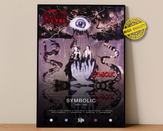 Discover Death Poster | Symbolic Poster | Album Poster Prints | Wall Decor Posters | Album Cover | Metal Music Poster