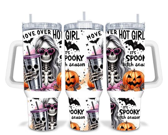 Discover Spooky Bitchy Season 2 Halloween 40oz Sublimation Quencher Tumbler