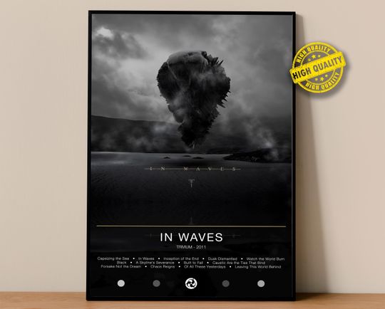 Discover Trivium Poster | In Waves Poster | Album Poster Prints | Wall Decor Posters | Album Cover | Metal Music Poster