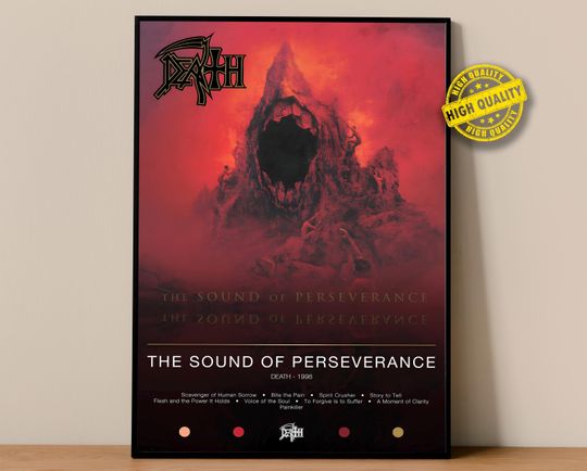 Discover Death Poster | The Sound of Perseverance Poster | Album Poster Prints | Wall Decor Posters | Album Cover | Metal Music Poster
