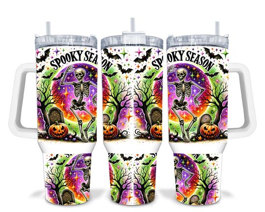 Discover Spooky Season  Halloween 40oz Sublimation Quencher Tumbler