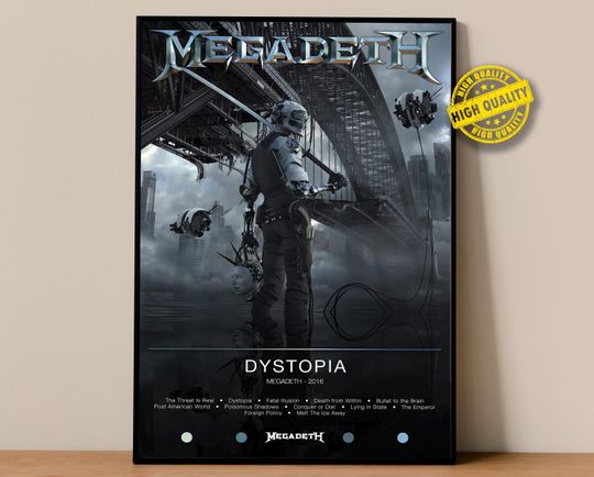 Megadeth Poster | Dystopia Poster | Album Poster Prints