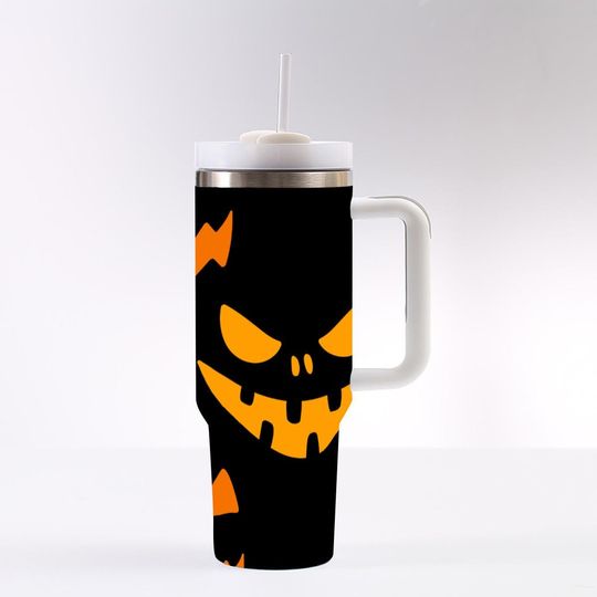 Discover 40 oz Halloween Tumbler, Spooky Drinkware, Large Halloween Cup, Insulated Travel Tumbler, Halloween