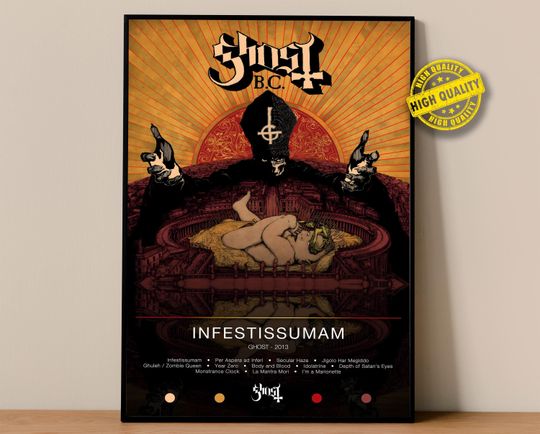 Discover Ghost Poster | Infestissumam Poster | Album Poster Prints | Wall Decor Posters | Album Cover | Metal Music Poster