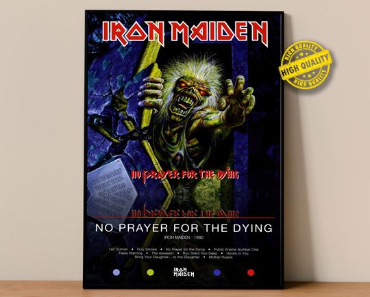 Iron Maiden Poster | No Prayer for the Dying Poster