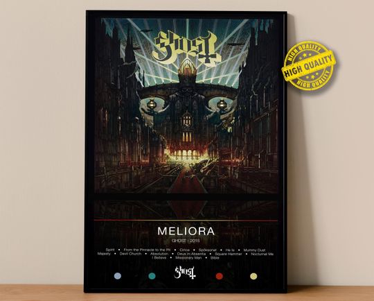 Discover Ghost Poster | Meliora Poster | Album Poster Prints | Wall Decor Posters | Album Cover | Metal Music Poster