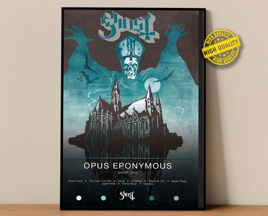 Discover Ghost Poster | Opus Eponymous Poster | Album Poster Prints | Wall Decor Posters | Album Cover | Metal Music Poster