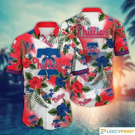 Discover Trending MLB Philadelphia Phillies Floral Flower Tropical Shirt