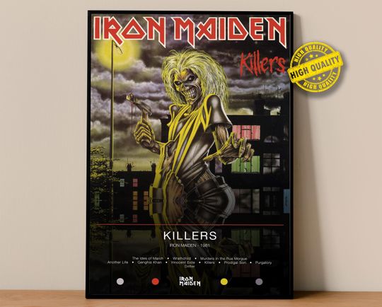 Iron Maiden Poster | Killers Poster | Album Poster Prints | Wall Decor Posters