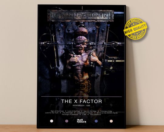 Iron Maiden Poster | The X Factor Poster | Album Poster Prints