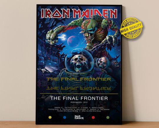 Iron Maiden Poster | The Final Frontier Poster | Album Poster Prints