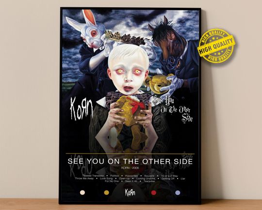 Discover Korn Poster | See You On the Other Side Poster | Album Poster Prints | Wall Decor Posters | Album Cover | Metal Music Poster