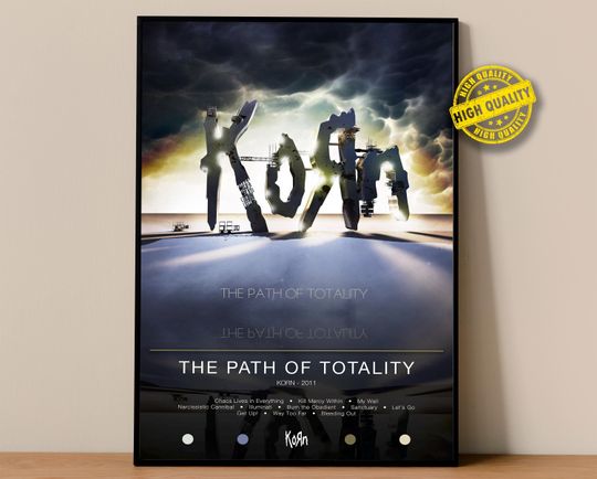 Discover Korn Poster | The Path of Totality Poster | Album Poster Prints | Wall Decor Posters | Album Cover | Metal Music Poster