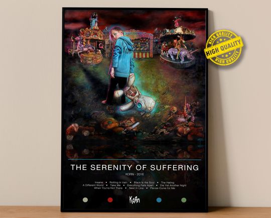 Discover Korn Poster | The Serenity of Suffering Poster | Album Poster Prints | Wall Decor Posters | Album Cover | Metal Music Poster