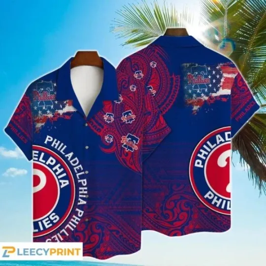 Discover Philadelphia Baseball Print Hawaiian Shirt – Baseball Hawaiian Shirt, Gift for Fan
