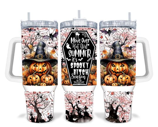 Discover Spooky Bitchy Season 1 Halloween 40oz Sublimation Quencher Tumbler