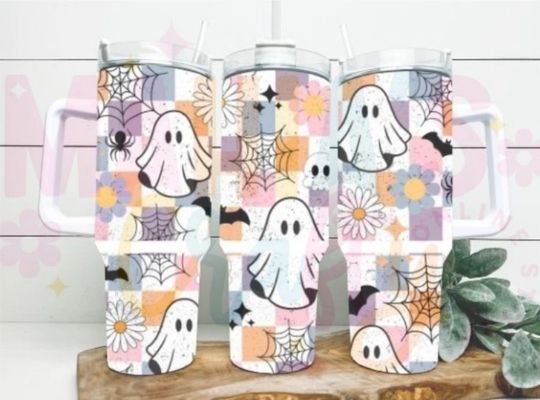 Discover Halloween Ghost Tumbler, Halloween Tumbler, Sweet Ghost Tumbler, 40 oz Tumbler, Halloween 2024, Ghost Halloween