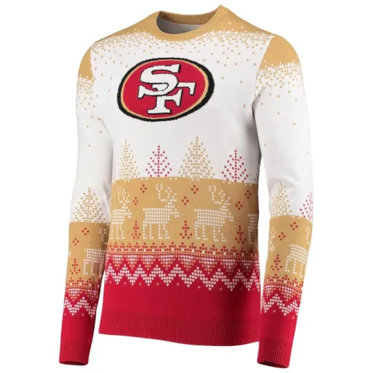 Discover San Francisco Football Team 49ers Ugly Sweater, Gift for Football Fan