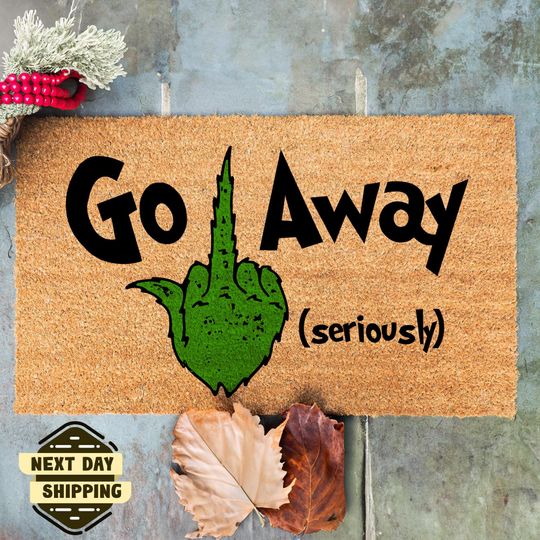 Discover Go Away Seriously Doormat, Boho Doormat, Coir Doormat, Home Decor,  Front Door Mat, Outdoor Decor, Home Doormat, funny character Doormat, funny character Gift