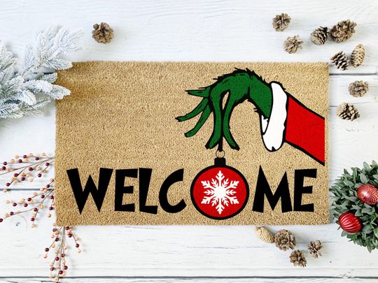 Discover Welcome funny character Doormat | funny character Decor | Holiday Doormat | Christmas funny character Doormat | Christmas funny character Decorations | Christmas Gift