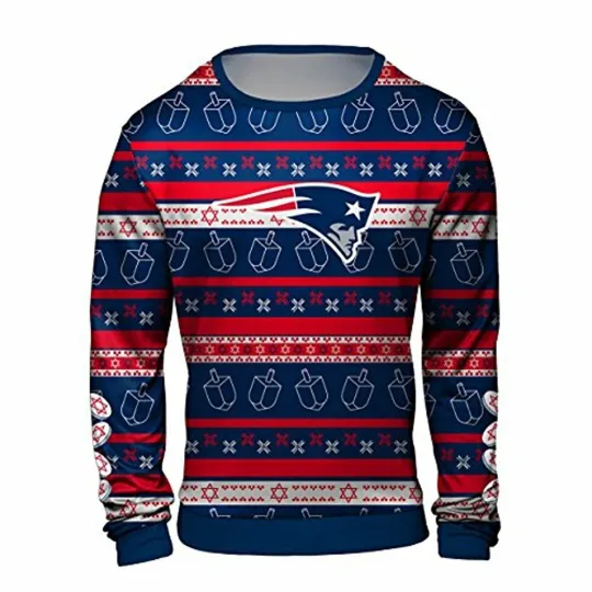 Discover New England Football Team Patriots Ugly Sweater, Football Ugly Sweater