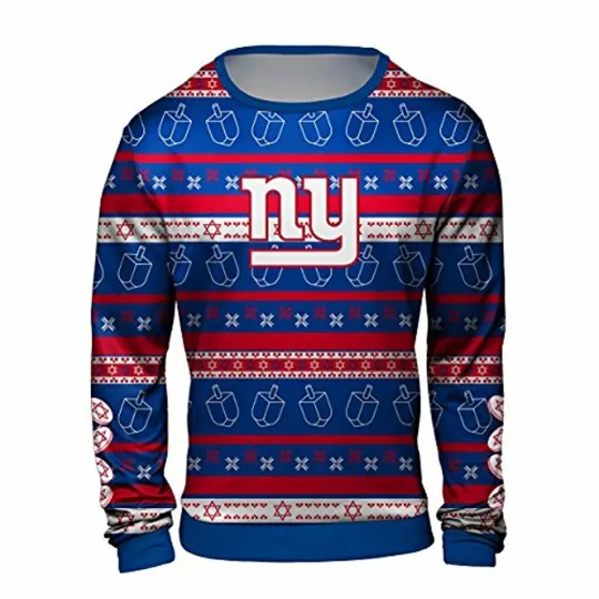 Discover New York Football Team Giants Ugly Sweater, Football Ugly Sweater