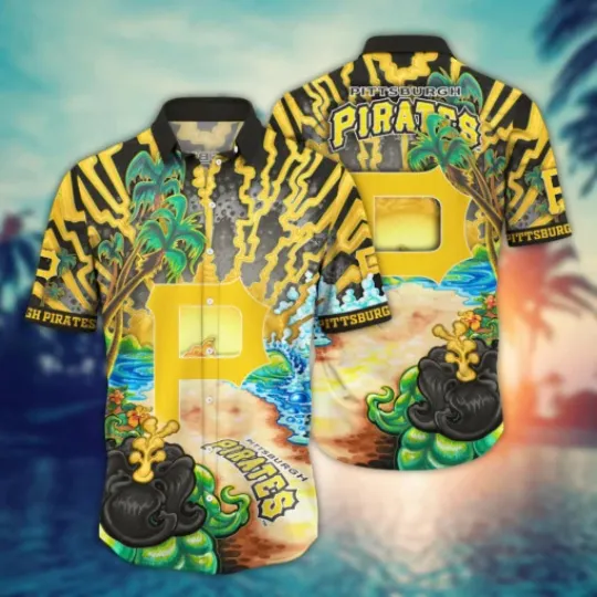 Discover Pittsburgh Pirates Island Paradise Hawaiian Shirt Summer Aloha S-5XL