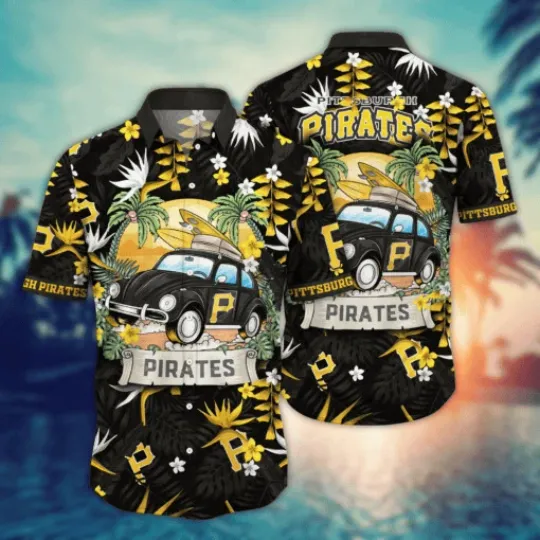 Pittsburgh Piirrates Surf Adventure Hawaiian Shirt Summer Aloha, Gift for Fan