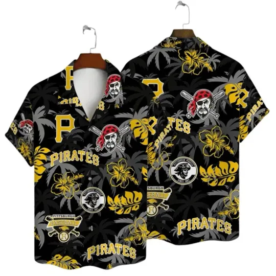 Discover Pittsburgh Pirates Tropical Vibe Hawaiian Shirt Summer Aloha S-5XL