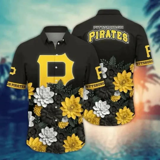 Discover Pittsburgh Pirates Classic Floral Hawaiian Shirt Summer Aloha S-5XL