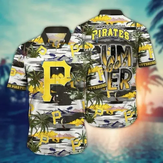 Discover Pittsburgh Pirates Tropical Summer Vibes Hawaiian Shirt Summer Aloha S-5XL