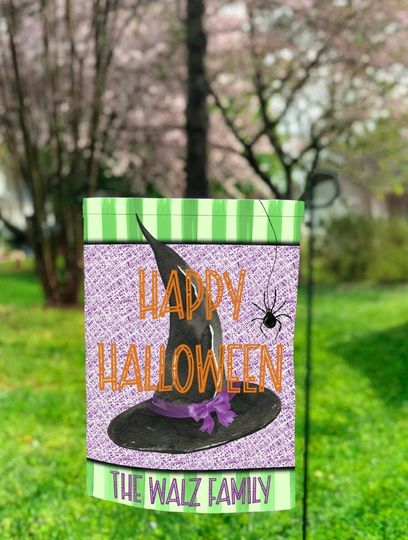 Discover Witch Hat Garden Flag PNG, Fall Sublimation, Sublimation Designs, Halloween Garden Flag, Fall Flag PNG, Fall Sublimation, Gnome PNG