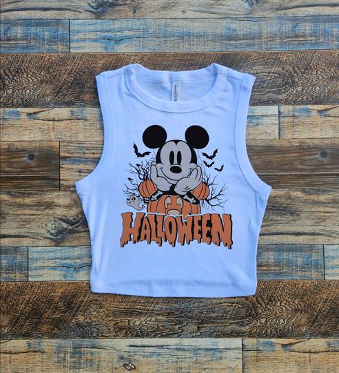 Discover Halloween mickey long sleeve, Retro Mickey halloween sweatshirt, not so scary halloween sweater, mickey crop top sweatshirt